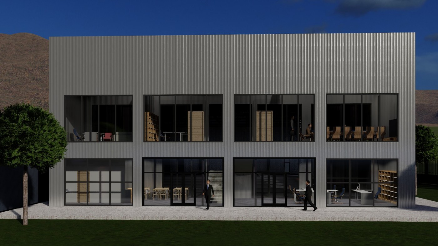 Exterior rendering of the MMET Kosovo facility