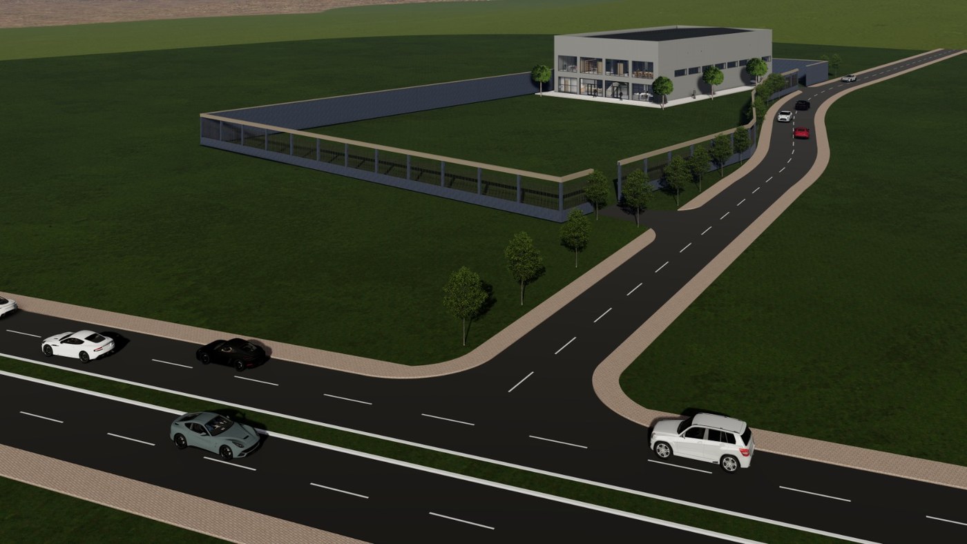 Site rendering of the MMET Kosovo facility
